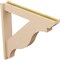 Ekena Millwork 5 1/2-in W x 32-in D x 32-in H Funston Slat Rough Cedar Woodgrain TimberThane Outlooker, Primed Tan OUTUR055X32X32FST24RCPR - alternate 4